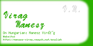 virag manesz business card